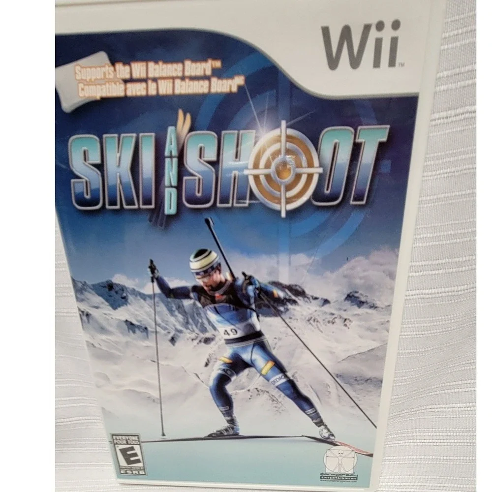 Ski and Shoot Nintendo Wii Game Biathlon Sports Simulation Complete CIB